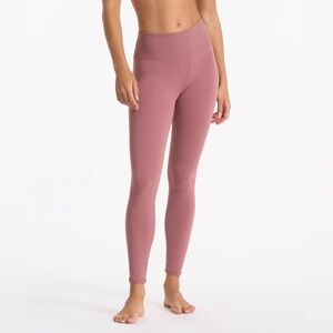 Vuori Womens Pants Rib Studio Legging, Desert Rose, Size S